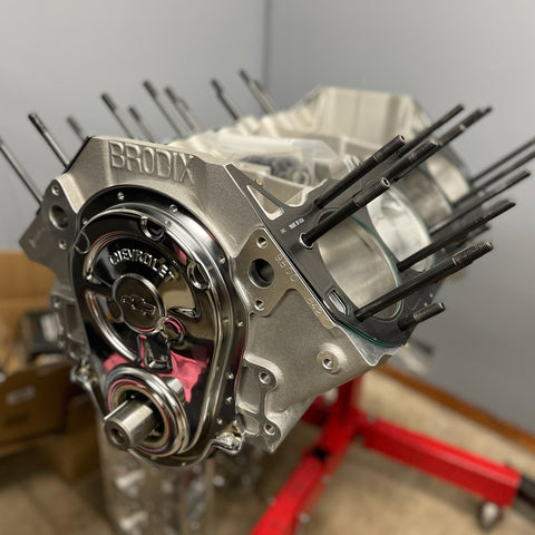 555ci Blown, Fuel Injected BBC, Hydraulic Roller Engine - Complete