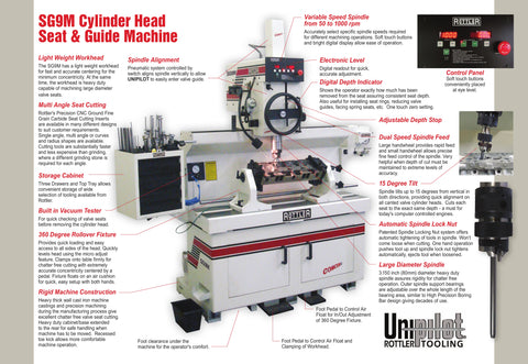 Rottler SG9M Cylinder Head Seat & Guide Machine