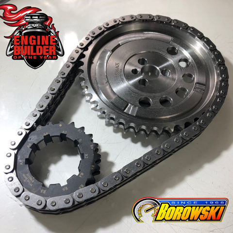 Double Roller Billet Timing Chain - Heavy Duty, LS, Adjustable