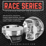 Diamond Race Series LS Pistons - 2,000HP Rated, LS7, Flat Top