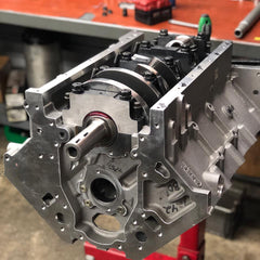 454ci Dart Aluminum LS Next Tall-Deck Short Block, LS Next2 Upgrade, Callies Billet Crank and Ultra H-Beam Rods. Includes BRE's Block Honing Service