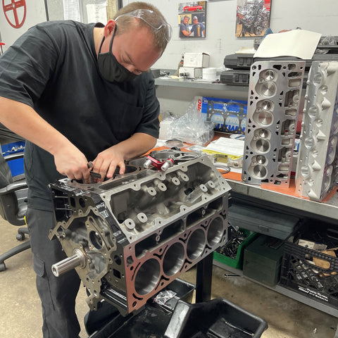 408 ci LS Short Block for NA Street - Seasoned GM Block & Callies Compstar 8-cwt Crank