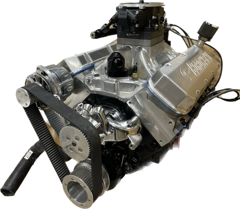 975hp, 555ci BBC Engine, Naturally Aspirated, Mechanical Cam, Pump Gas, EFI