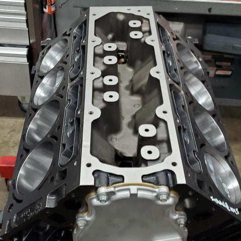 408 ci LS Short Block for NA Street - Seasoned GM Block & Callies Compstar 8-cwt Crank