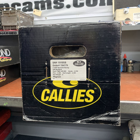 555ci BBC Rotating Assembly - Callies Crank & Rods, Diamond Pistons