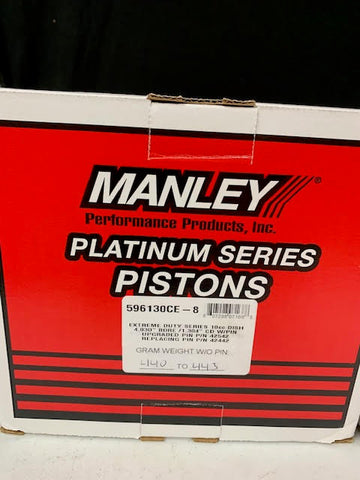 Manley Extreme Duty Series 10cc DISH Pistons - STOCK STROKE