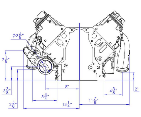 GM LS Turbo Exhaust Manifolds by Hooker Headers