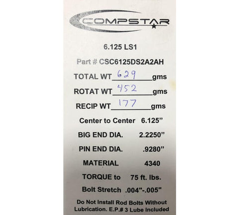 Callies CompStar and Compstar Extreme H-Beam Rods for LS Engines