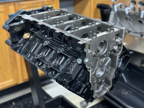 408 ci LS Short Block for NA Street - Seasoned GM Block & Callies Compstar 8-cwt Crank