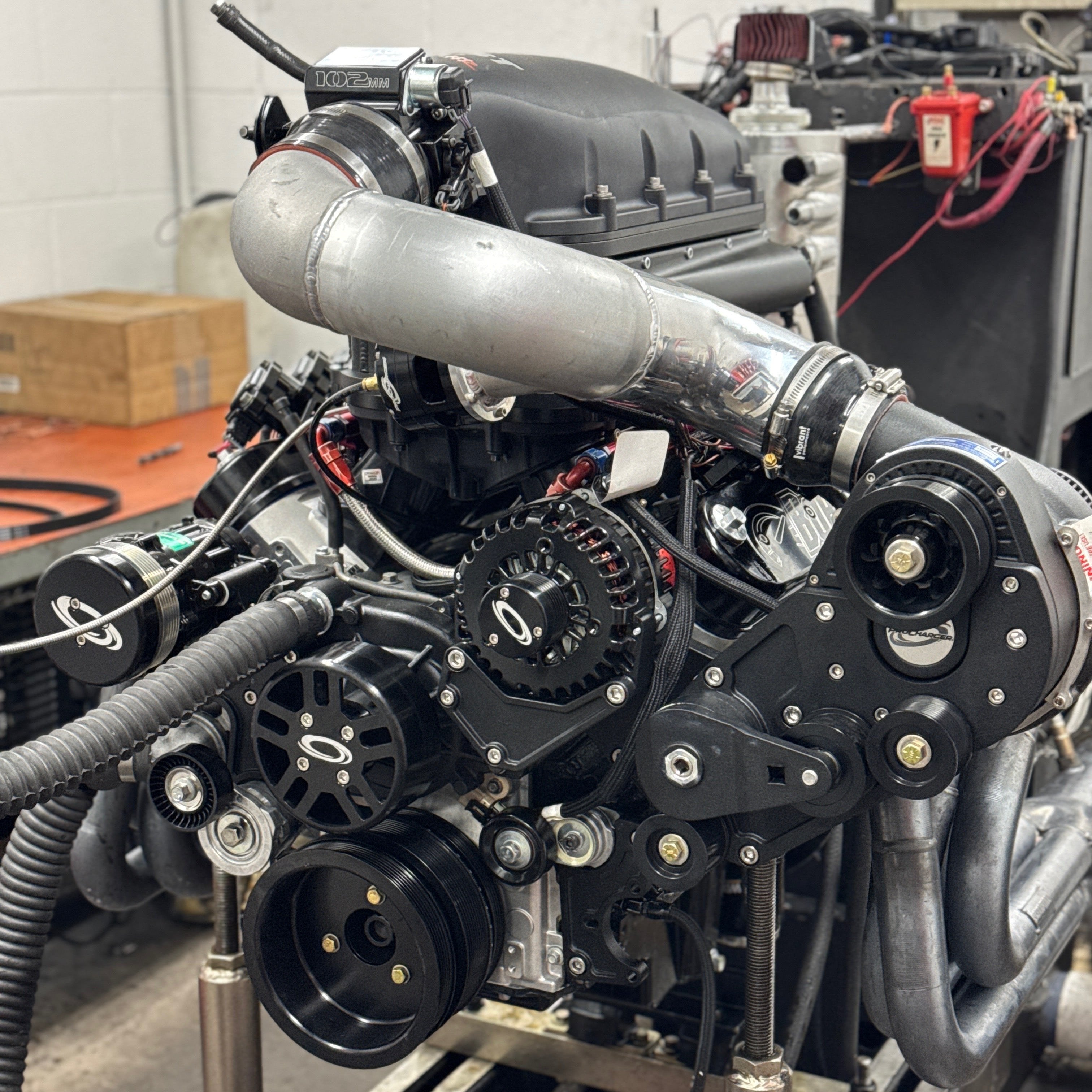 Procharged 327 1,151 HP, 370ci D1-X ProCharged LS - Complete | Borowski Race Engines