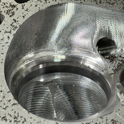 BRE CNC'd Brodix 13.5 Degree Cathedral Port LS Heads for Boost