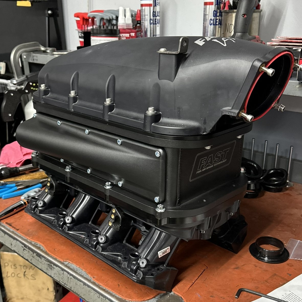 Lsx Fast Air Intake FAST Air-to-Water Intercooler for LSXHR Intake Manifold | Borowski Race ...