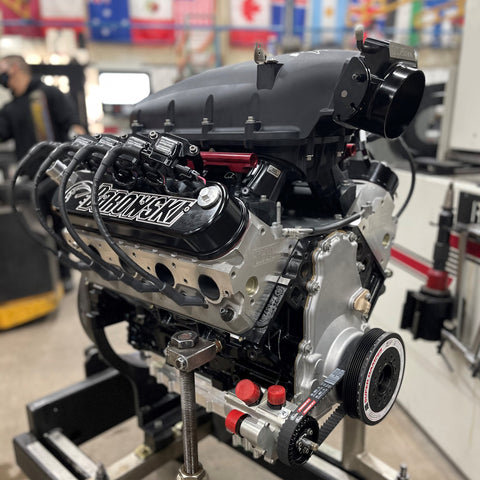720 HP, 408ci N/A LS Road-Track-Offroad Engine w Dailey Engineering Dry Sump Oiling System