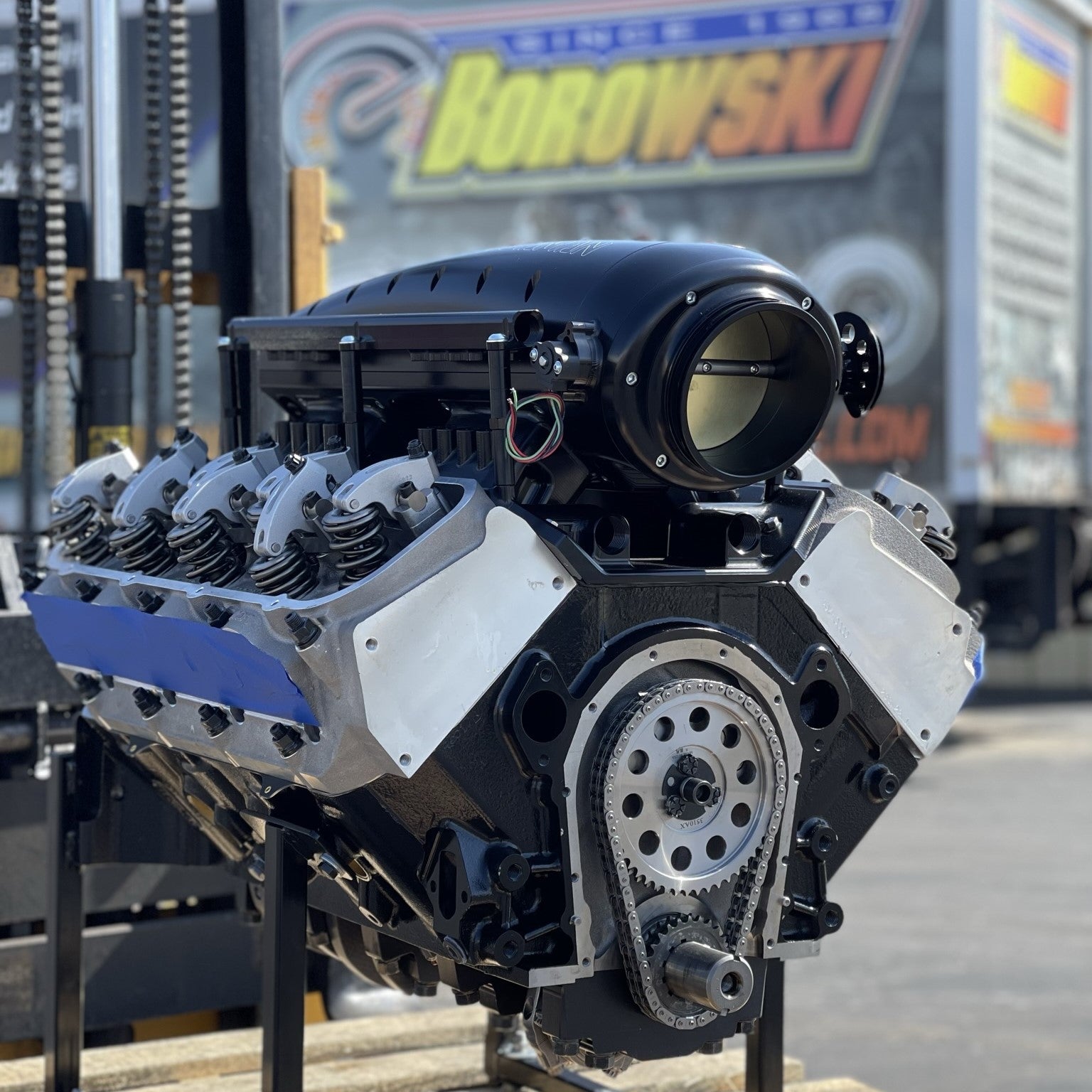 Isc Long Block Engine Boost-Ready, Big Block Chevy, 555ci Long Block | Borowski Race Engines