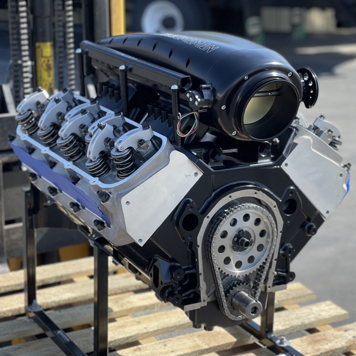 Isc Long Block Engine Boost-Ready, Big Block Chevy, 555ci Long Block | Borowski Race Engines