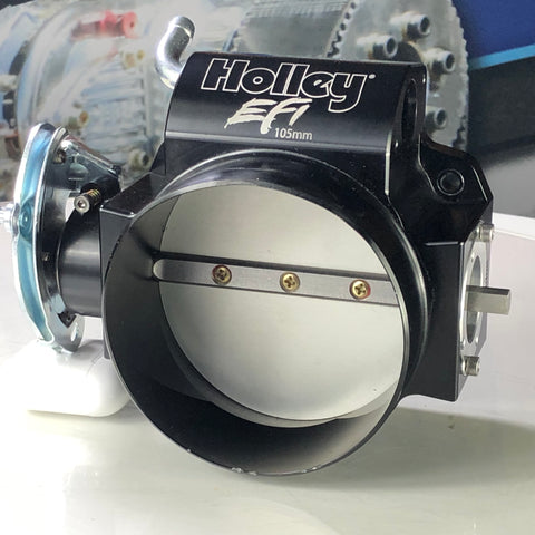 Holley LS Throttle Body - *BLEMISHED* - MPI, 1 Venturi, 105mm, Billet Aluminum, Black Anodized, Chevy, Small Block LS, Each